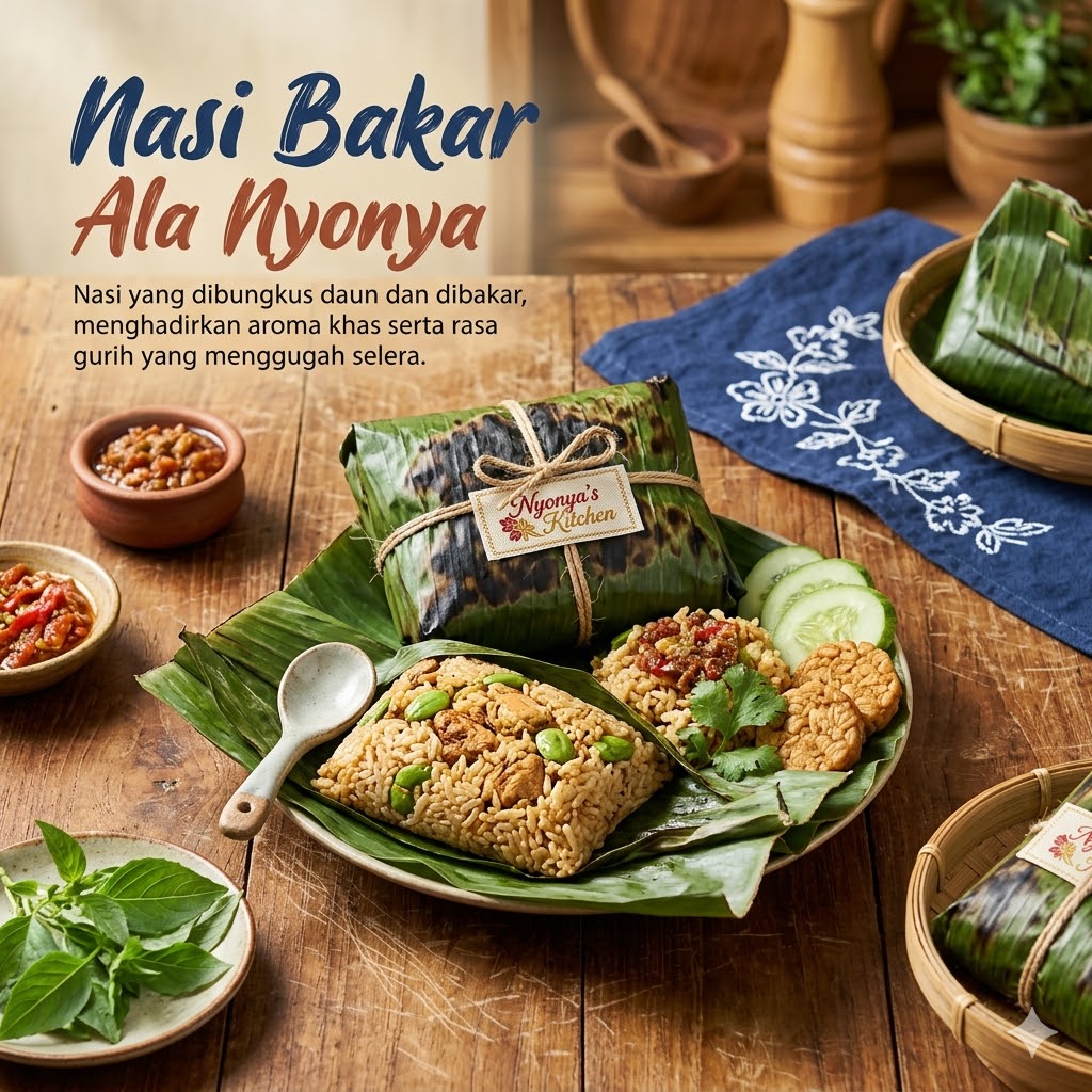 Nasi Bakar Ala Nyonya Kedai Tiga Nyonya